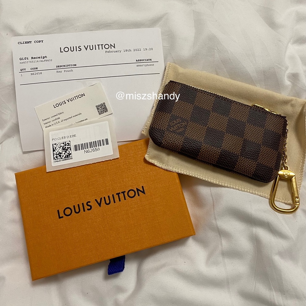 Louis Vuitton Key Pouch Damier Ebene NWT